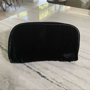 CHANEL Parfums Black Velvet Cosmetics Bag